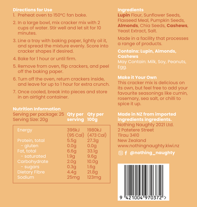 Protein Cracker Mix 500g